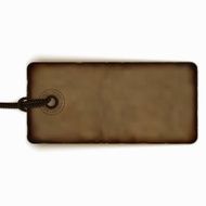 Blank vector vintage price tag realistic label N2