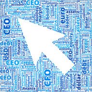 Arrow on Business and Finance Word Cloud N7