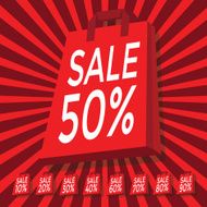 Sale on shopping bag