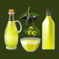 Fresh olive oil decorative poster