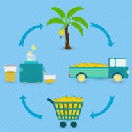 Process of banana juice