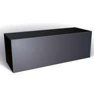 Vector blank black box isolated on white background template N4