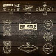 Summer sale badges logos and labels for any use N10