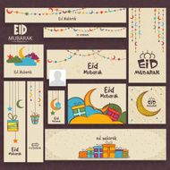 Eid Mubarak celebration social media ads or headers N18