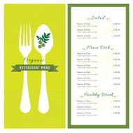 Organic food Restaurant Cafe Menu design layout Template