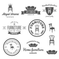 Set of vintage logo badge emblem and logotype elements for