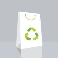 Shopping bag with recycle symbol N2