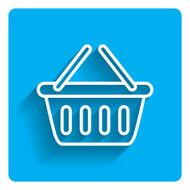 Shopping basket outline icon N2