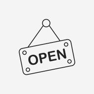 shop open line icon N15