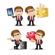 People Set - Business Office men finance set