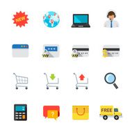 E-commerce and online shopping icons N7