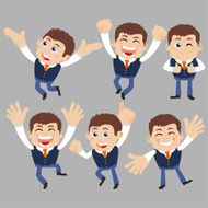 Set of businessman characters N21