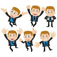 Set of businessman characters N22