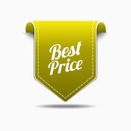 Best Price Yellow Label Icon Vector Design