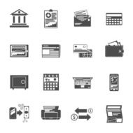 Banking Icons Black Set