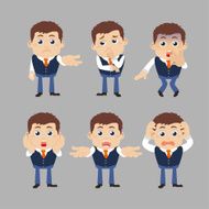 Set of businessman characters N23