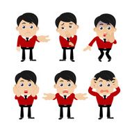 Set of businessman characters N25