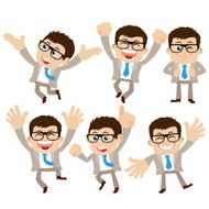 Set of businessman characters N26