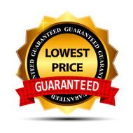 Lowest Price Guarantee Gold Label Sign Template Vector Illustrat N9