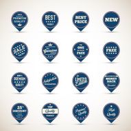 Set of business vintage badges N10
