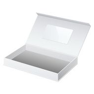 White Blank Package Cardboard Box