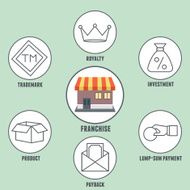 Vector infographics of franchise N2