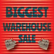 Biggest warehouse sale red template N2