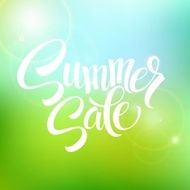 Summer Sale blurred background Vector illustration N2