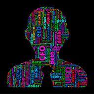 Businessman on Business and Finance Word Cloud N5