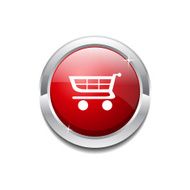 Shopping Circular Vector Red Web Icon Button N5