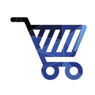 shopping cart icon Abstract Triangle N6