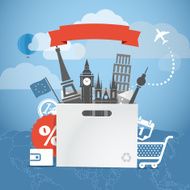 Seasonal euro discount tour illustration N2