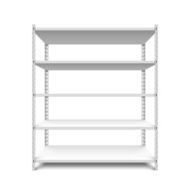 Empty storage shelf