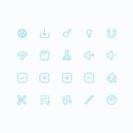 Outline vector icons for web and mobile N21
