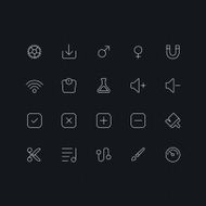 Outline vector icons for web and mobile N22