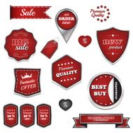 Set of vector labels and icons N2