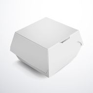 white food box packaging for hamburger