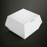white food box packaging for hamburger N2