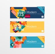 Set of banners with stickers labels and elements for sale N61