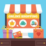 Online shopping Electronic retail concept N2