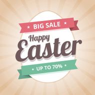 Happy Easter Sale big sale illustration