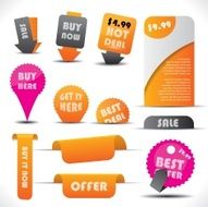 Special offer warranty labels and stickers