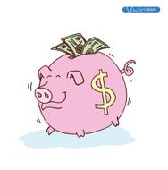 pig Bank icon hand drawn illustration N5