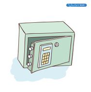 Safe icon hand drawn vector illustration N4