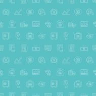 Business finance line icon pattern set N7