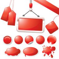 Red Sale Elements