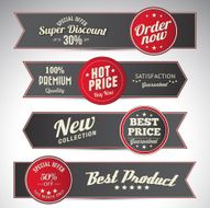 vintage business banners set N7
