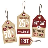 Vintage Retail Labels N4