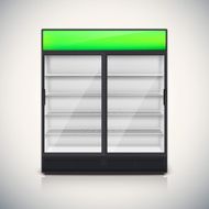 Double fridge with glass door N2