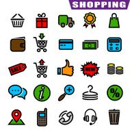 Shopping Icons N268